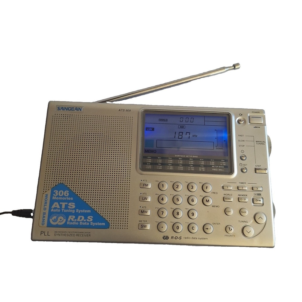 Sangean ATS-909 World Band Radio Open Box Tested